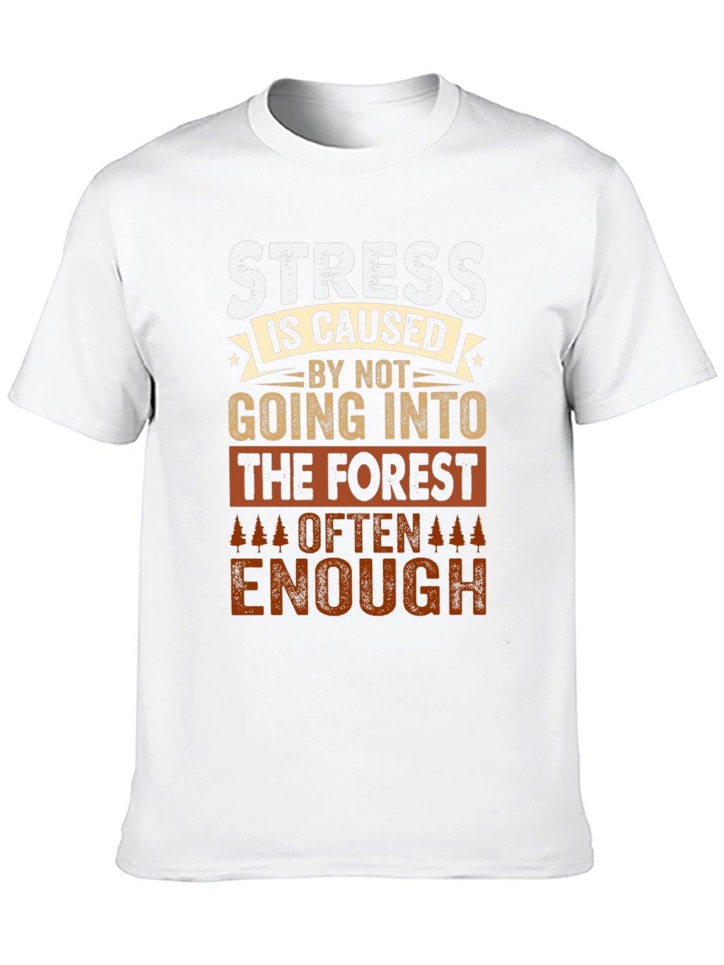 Forest Therapy T-Shirt: Stress Relief Design