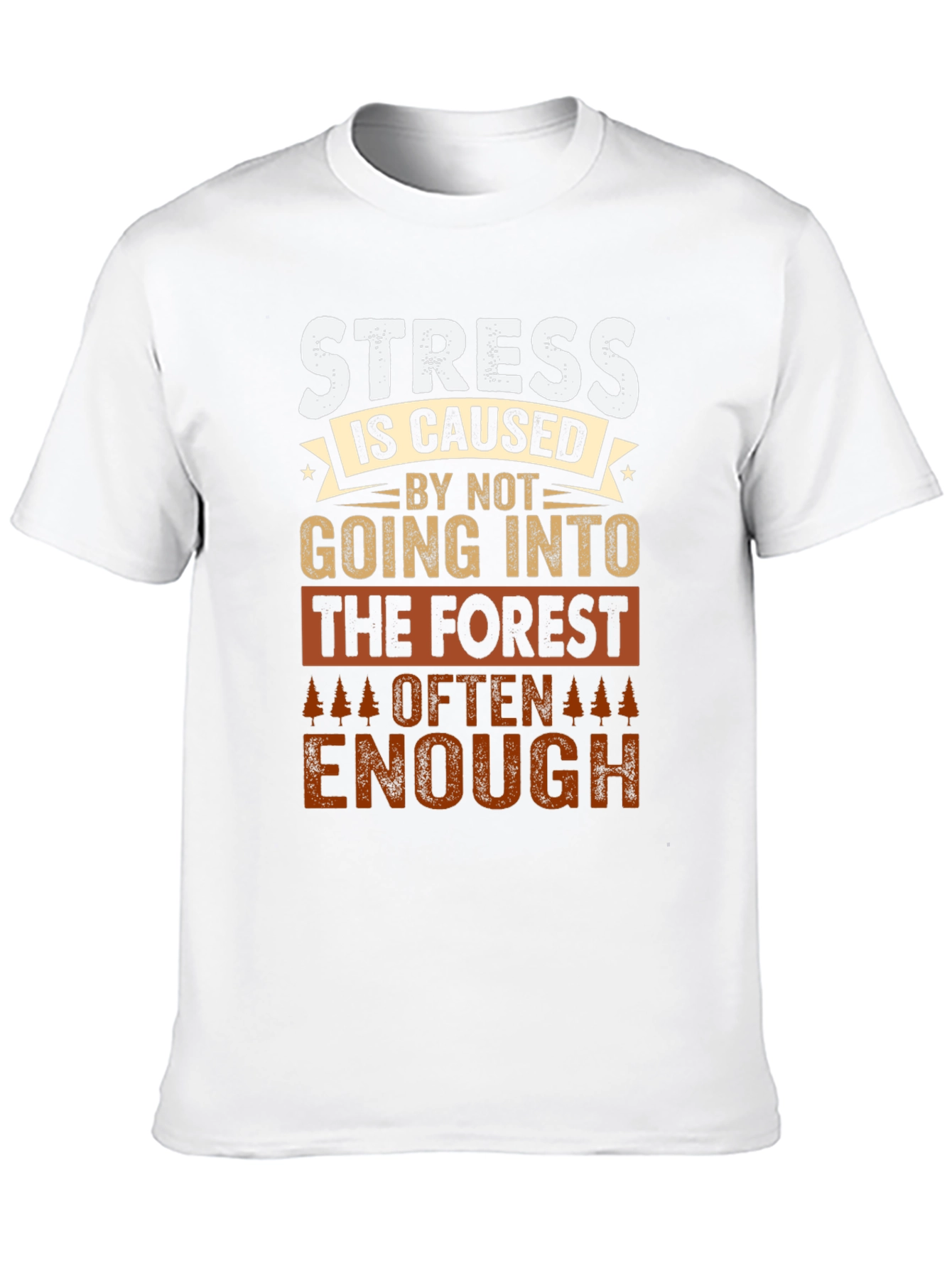 Forest Therapy T-Shirt: Stress Relief Design