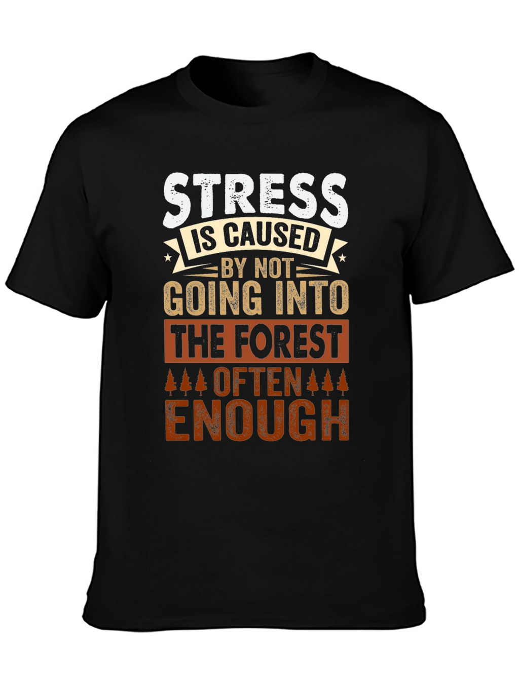 Forest Therapy T-Shirt: Stress Relief Design