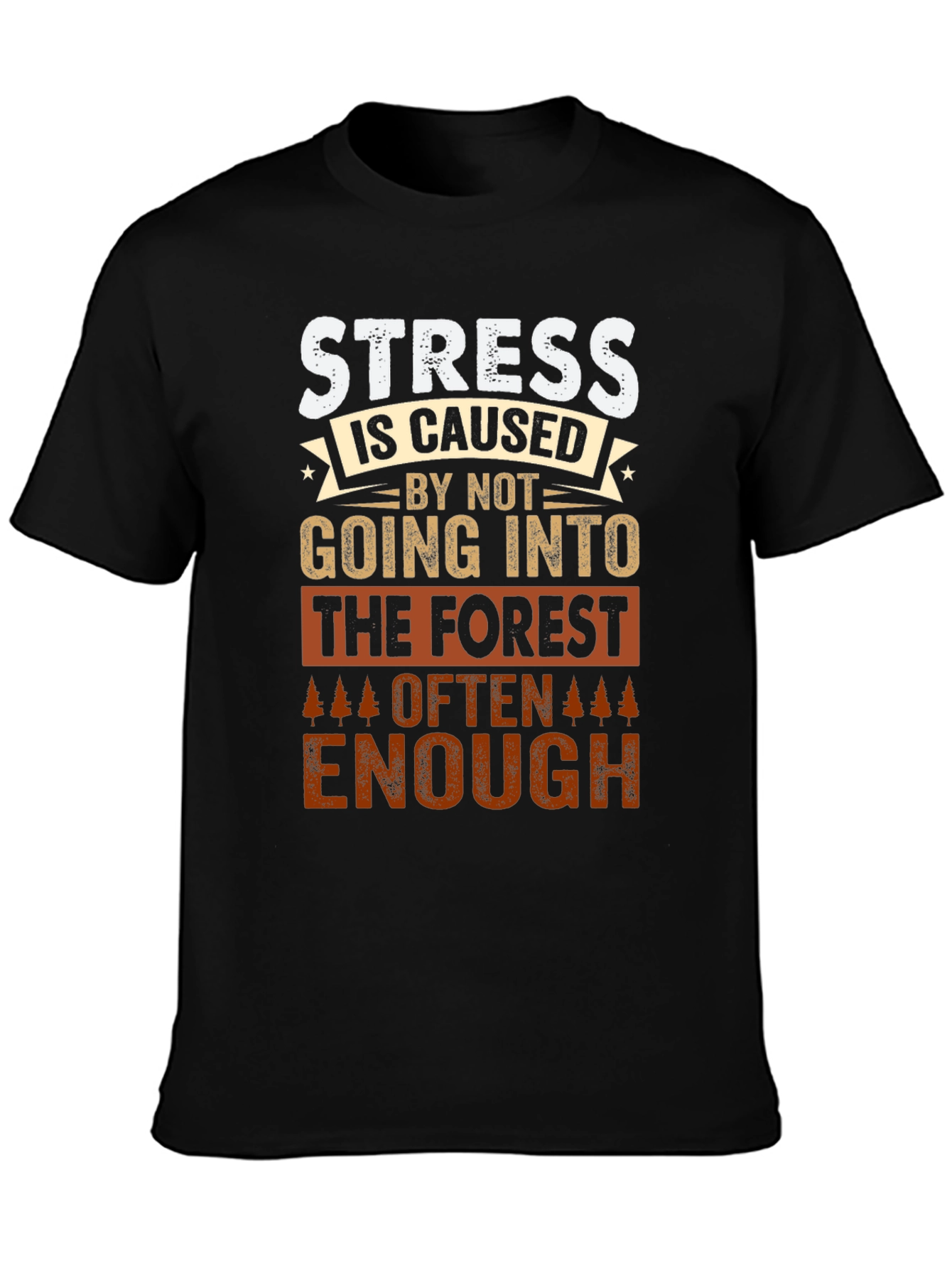 Forest Therapy T-Shirt: Stress Relief Design