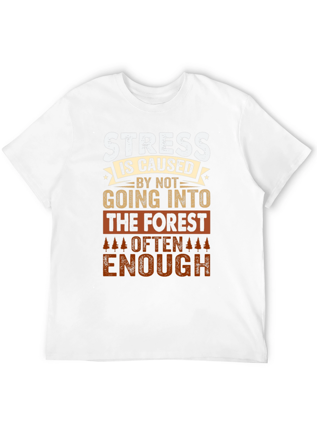 Forest Therapy T-Shirt: Stress Relief Design