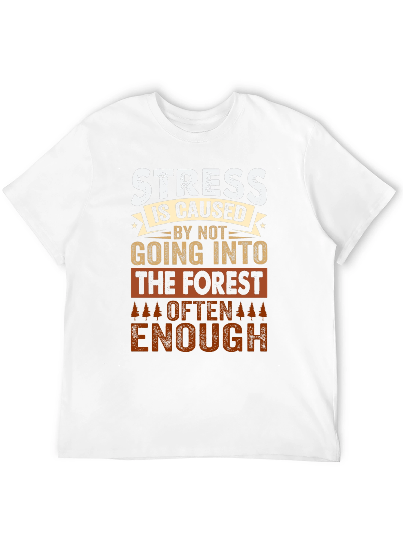 Forest Therapy T-Shirt: Stress Relief Design