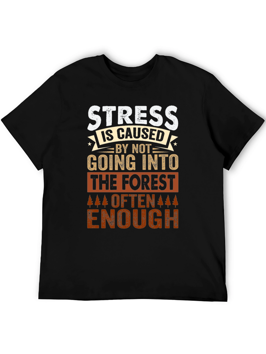Forest Therapy T-Shirt: Stress Relief Design