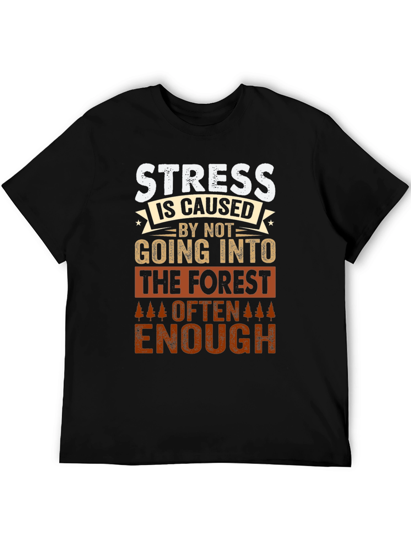 Forest Therapy T-Shirt: Stress Relief Design