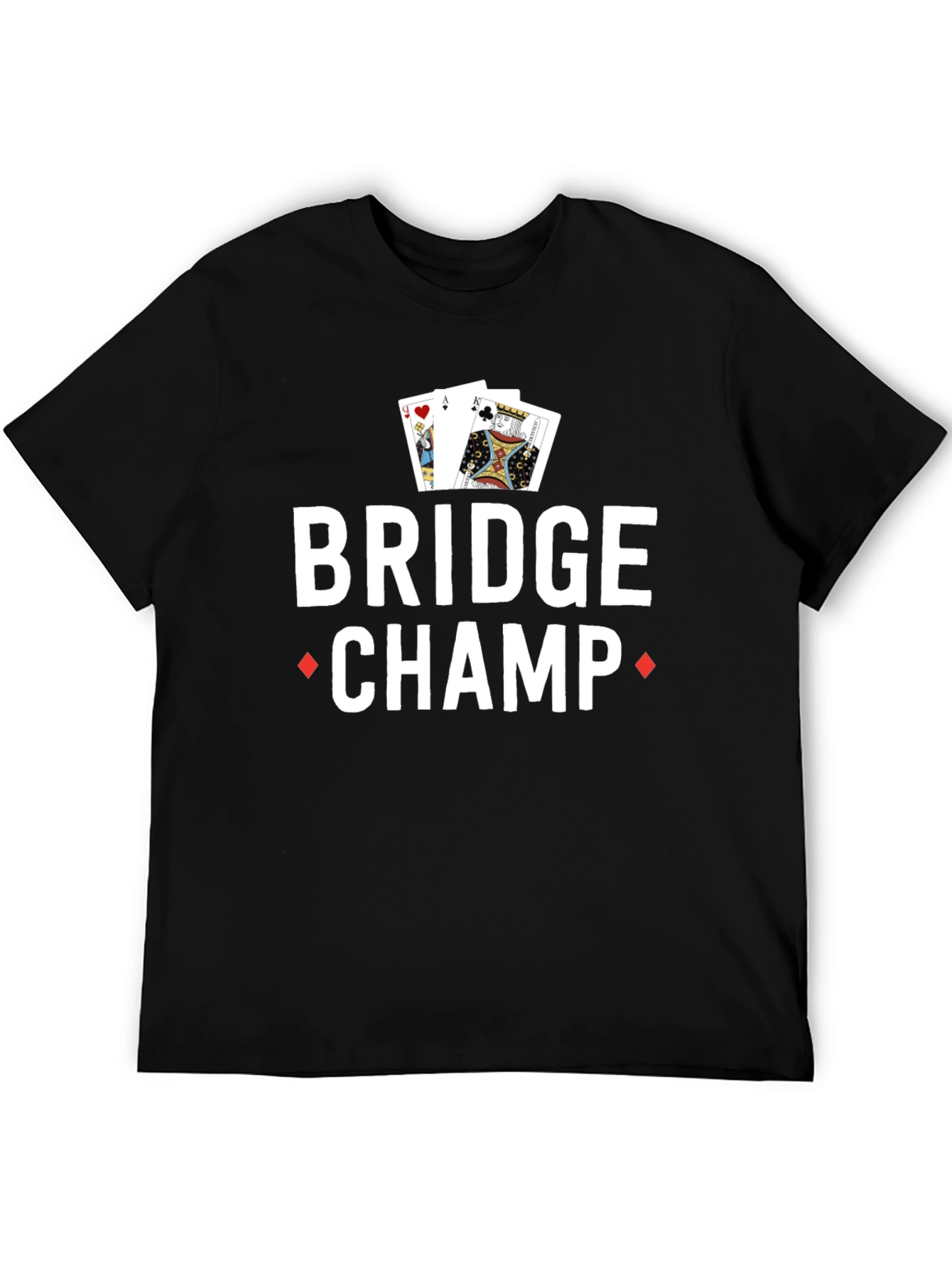 Bridge Champ Graphic Tee - Card Game T-Shirt