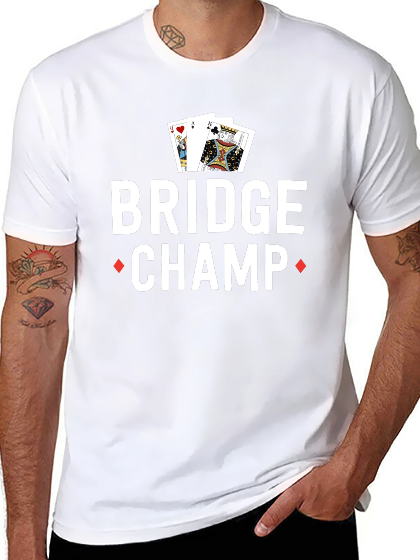 Bridge Champ Graphic Tee - Card Game T-Shirt