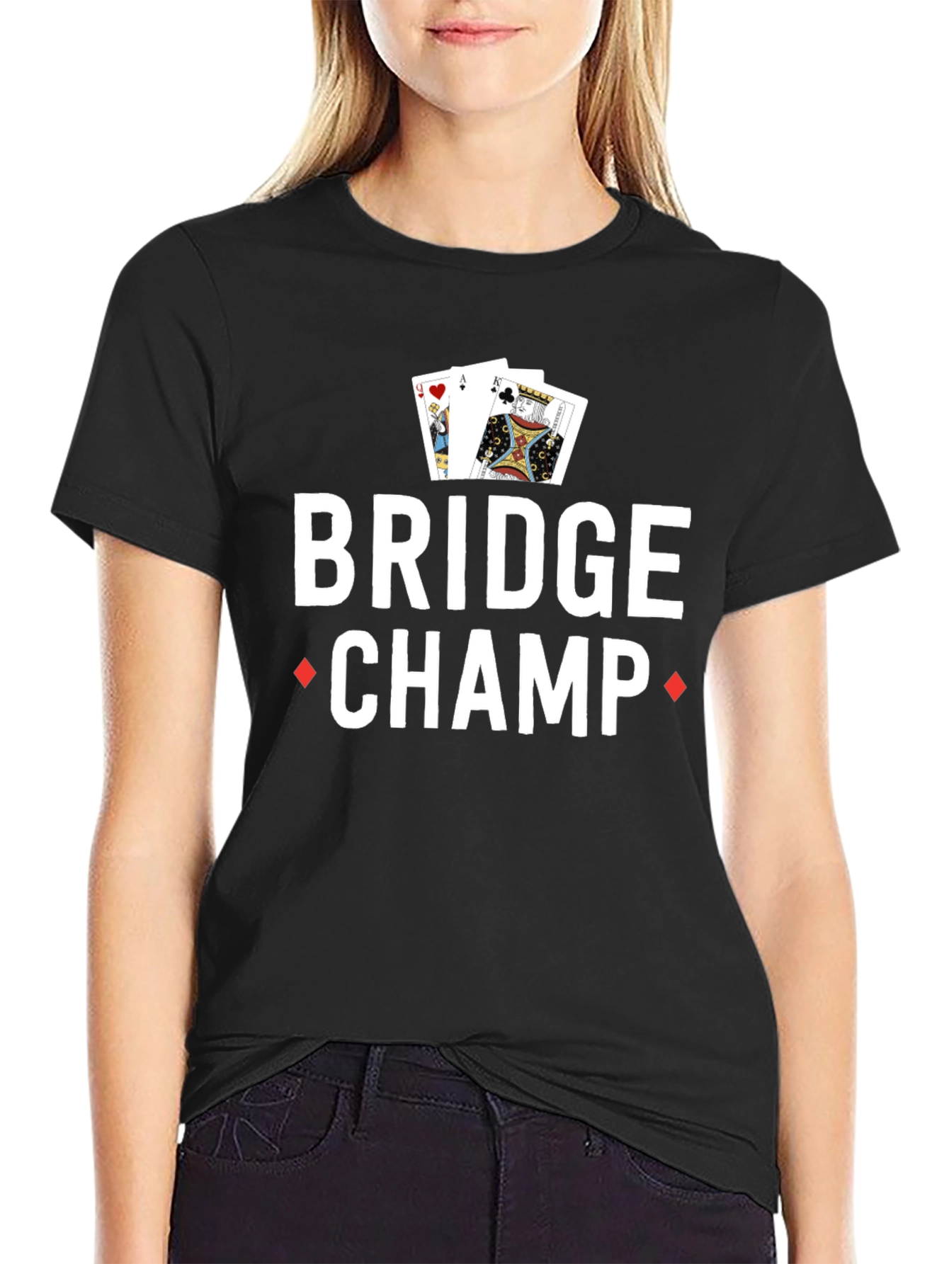 Bridge Champ Graphic Tee - Card Game T-Shirt