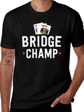 Bridge Champ Graphic Tee - Card Game T-Shirt