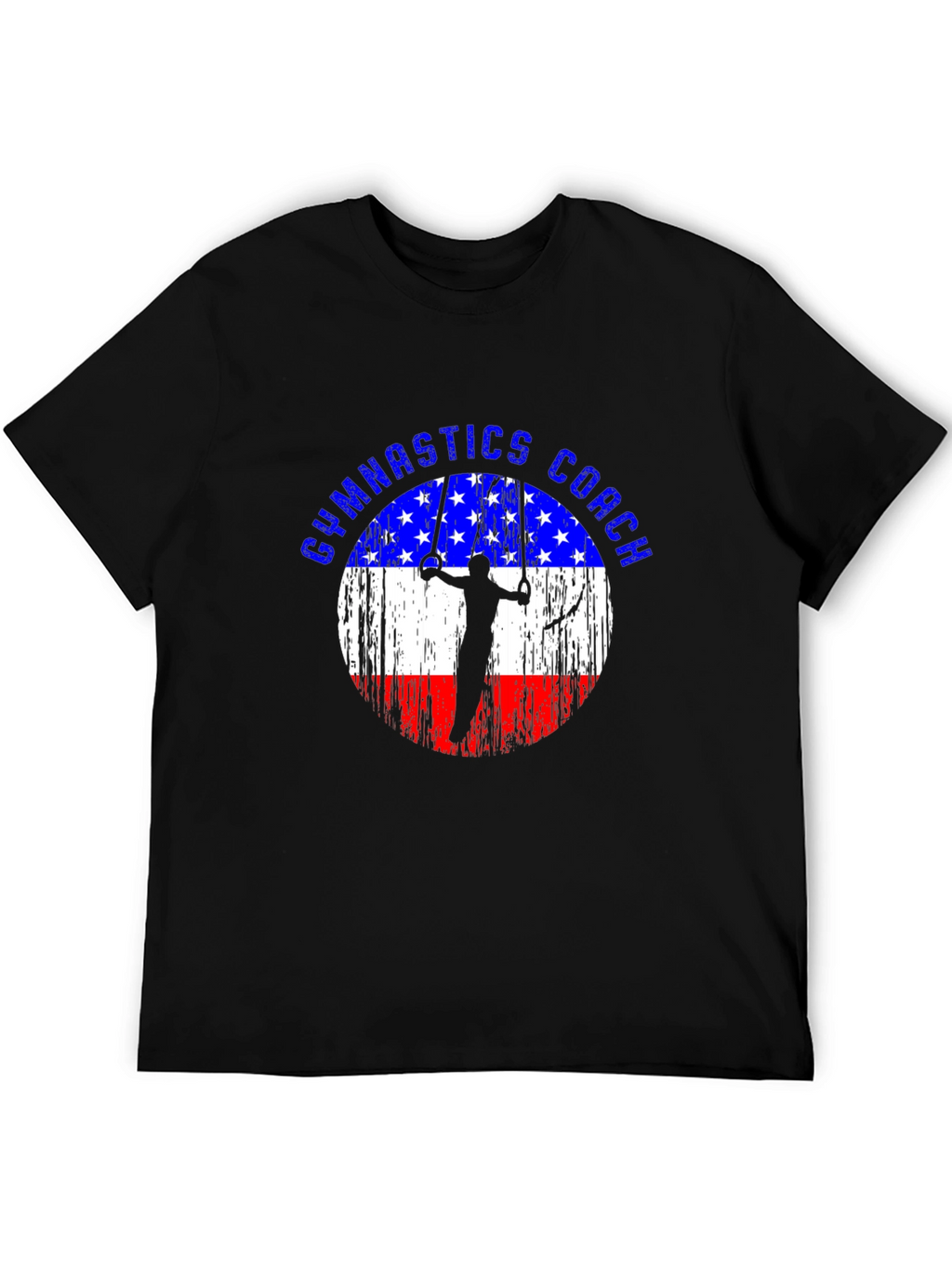Gymnastics Coach USA Flag T-Shirt