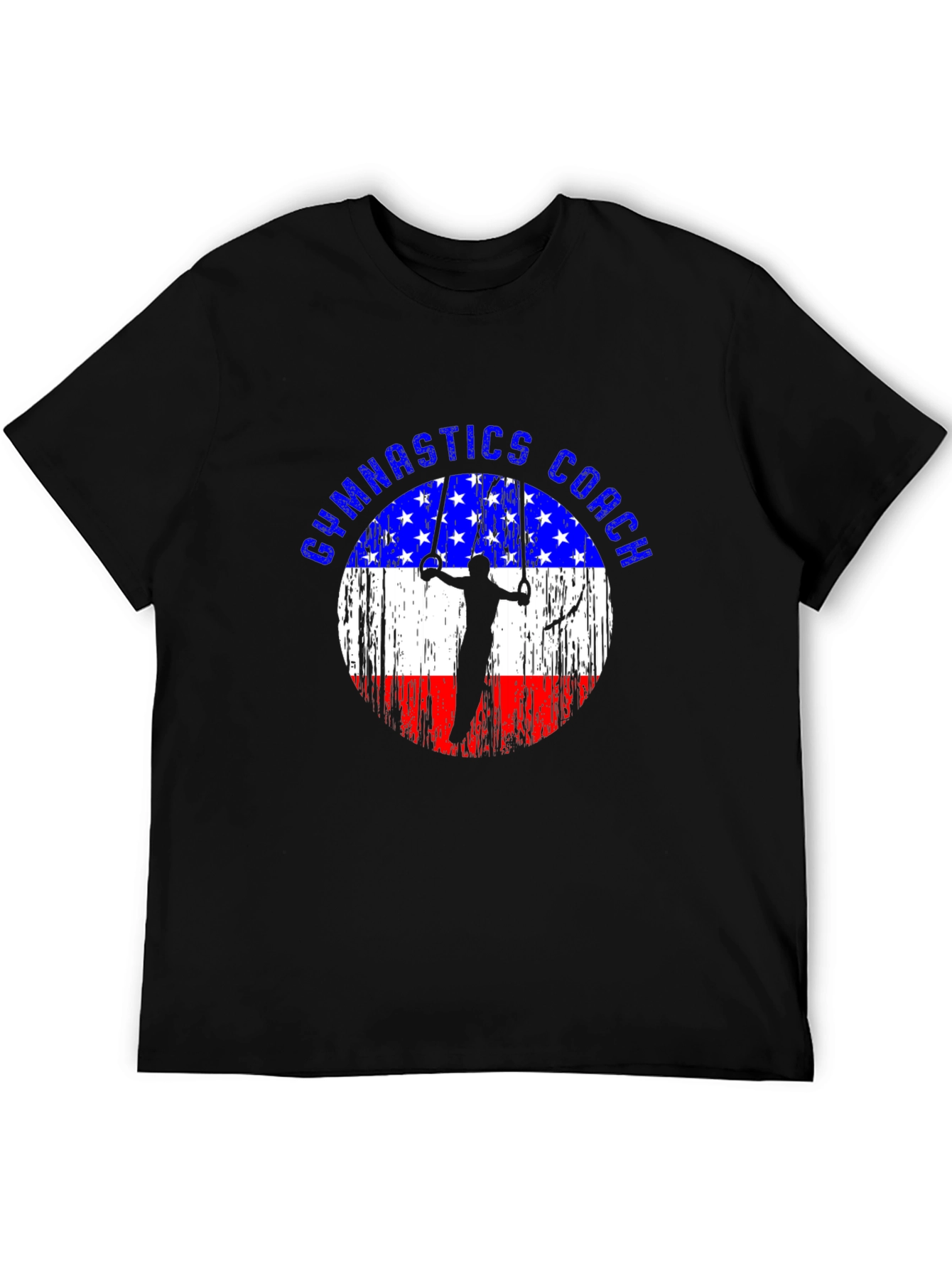 Gymnastics Coach USA Flag T-Shirt