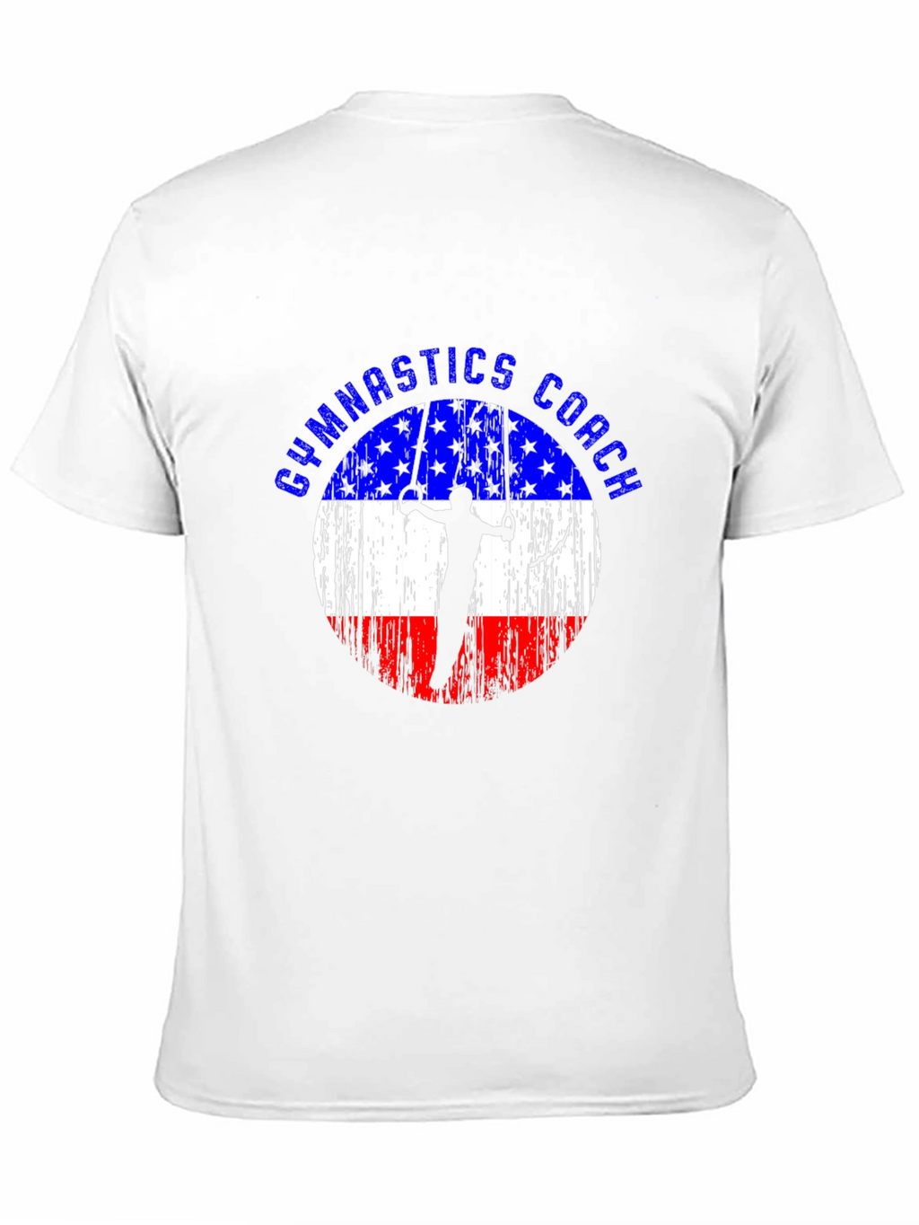 Gymnastics Coach USA Flag T-Shirt