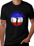 Gymnastics Coach USA Flag T-Shirt