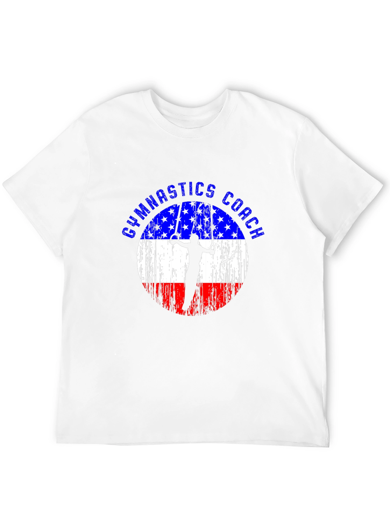 Gymnastics Coach USA Flag T-Shirt