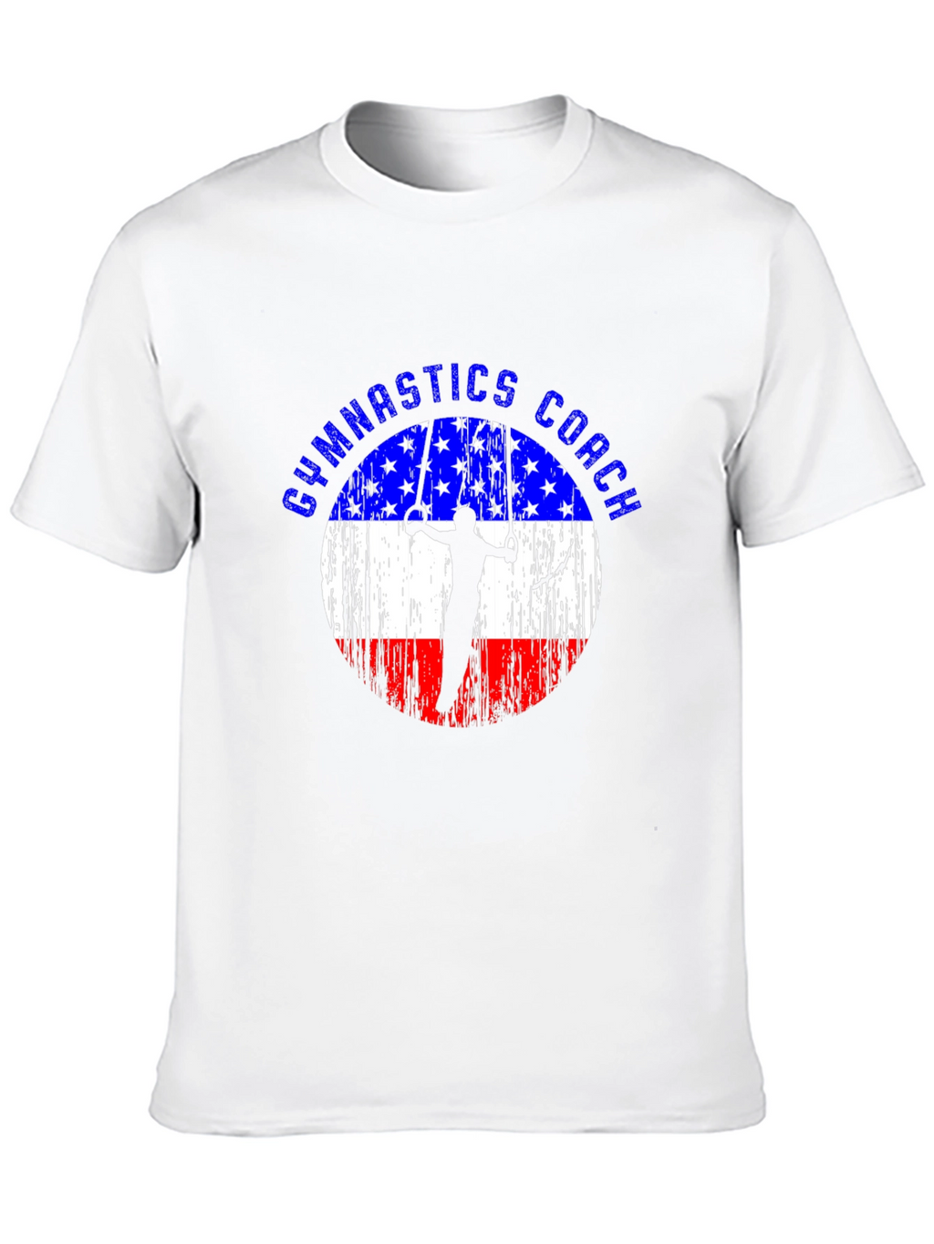 Gymnastics Coach USA Flag T-Shirt