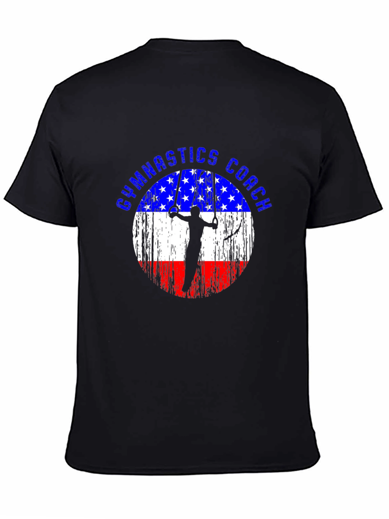 Gymnastics Coach USA Flag T-Shirt