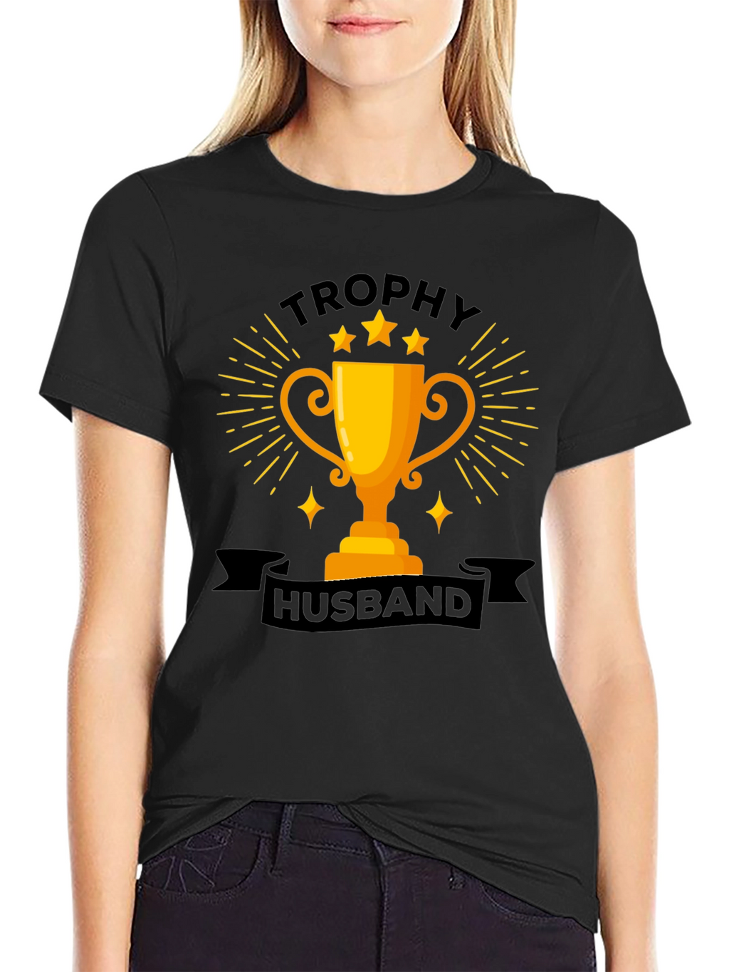 Trophy Husband Graphic Tee - Fun Husband Gift