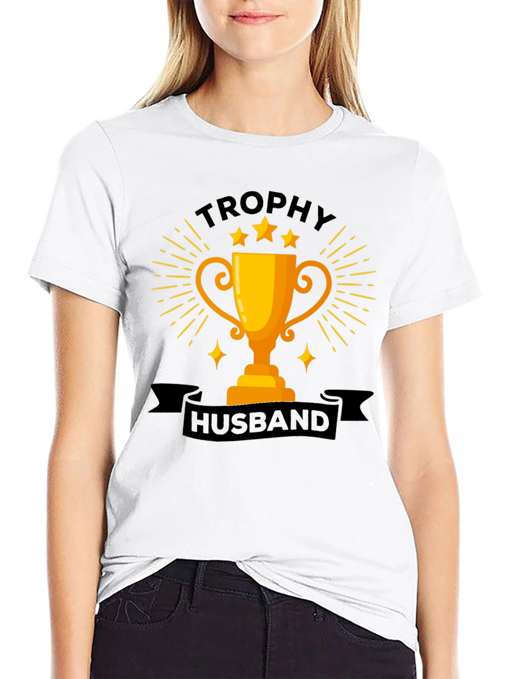 Trophy Husband Graphic Tee - Fun Husband Gift