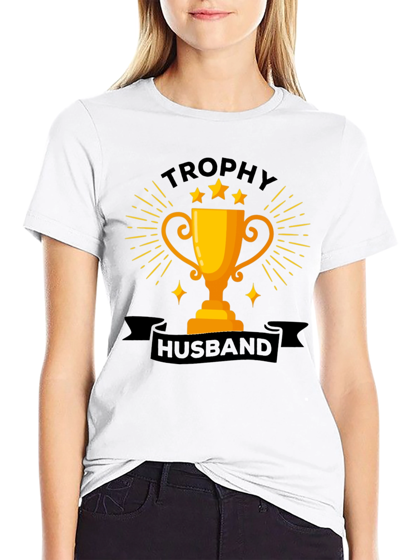 Trophy Husband Graphic Tee - Fun Husband Gift