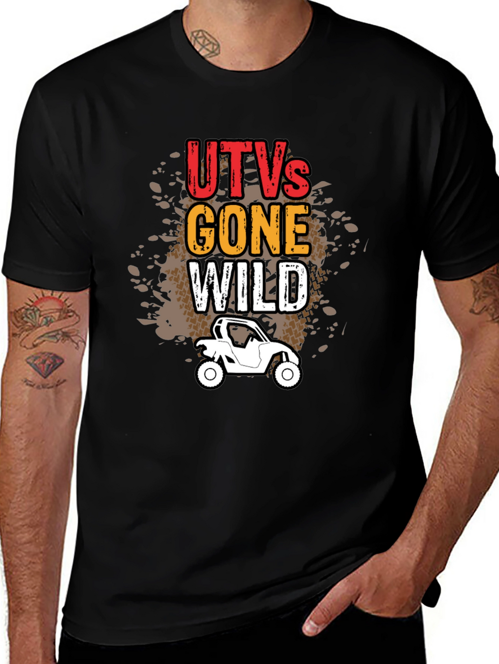 UTVs Gone Wild Black Graphic Tee
