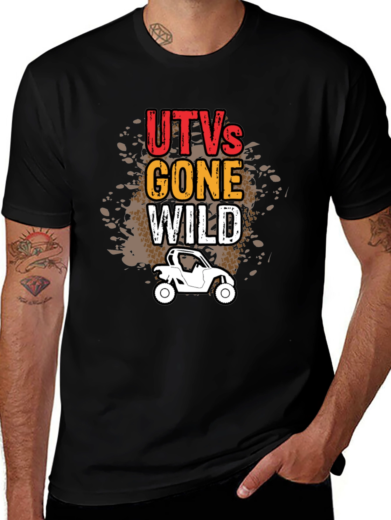 UTVs Gone Wild Black Graphic Tee