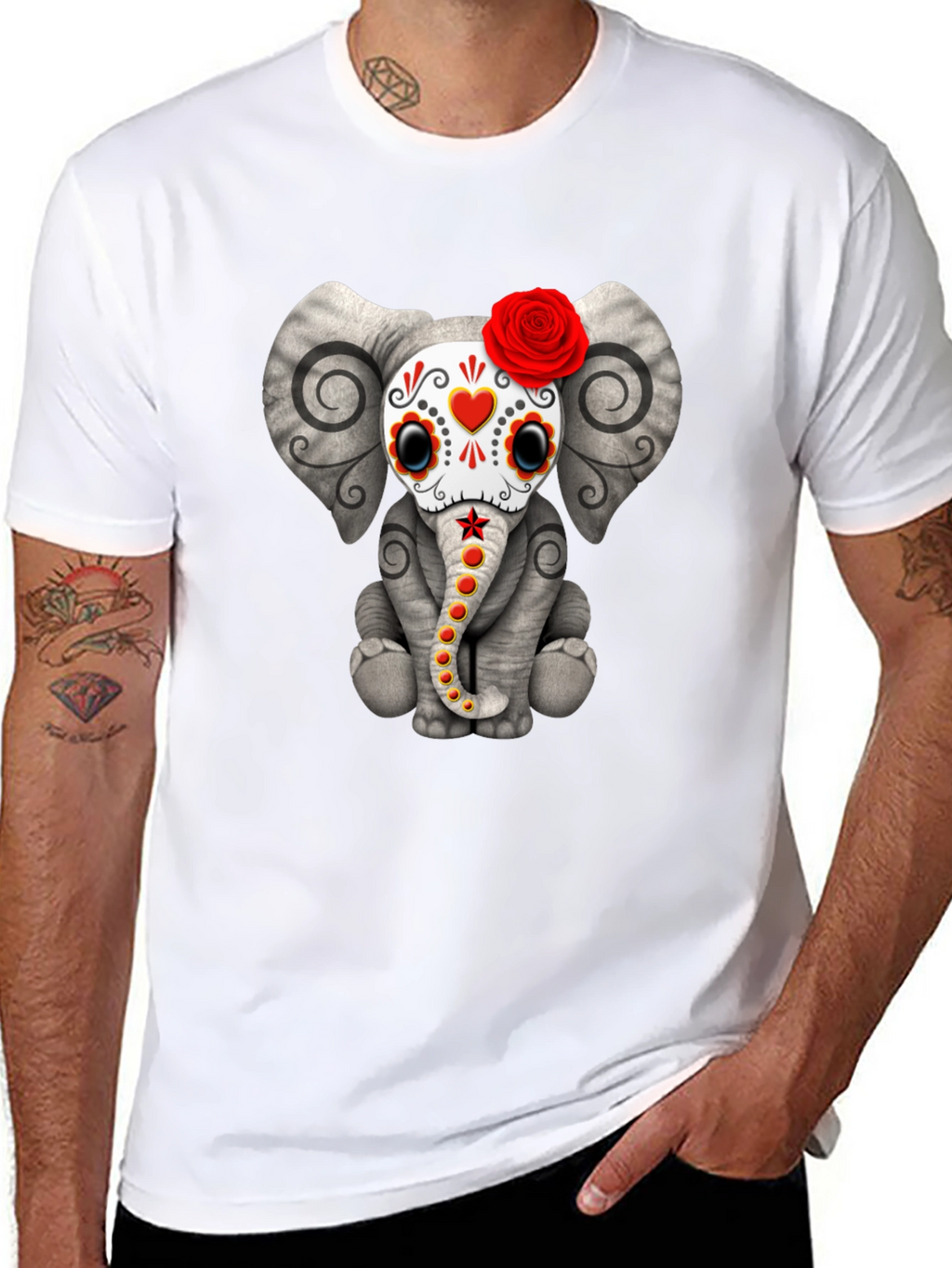 Elephant Sugar Skull T-Shirt