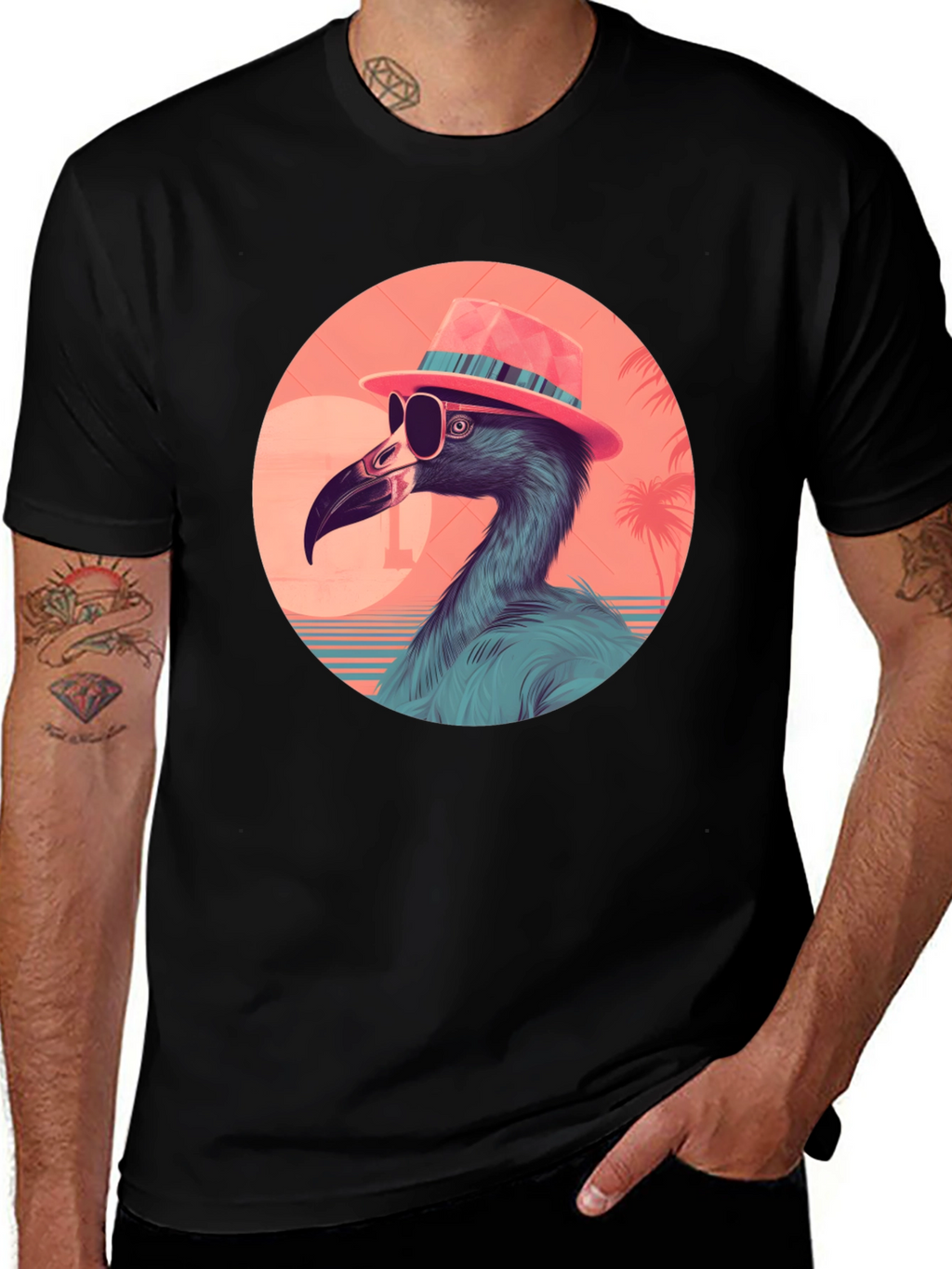 Cool Flamingo Graphic Tee
