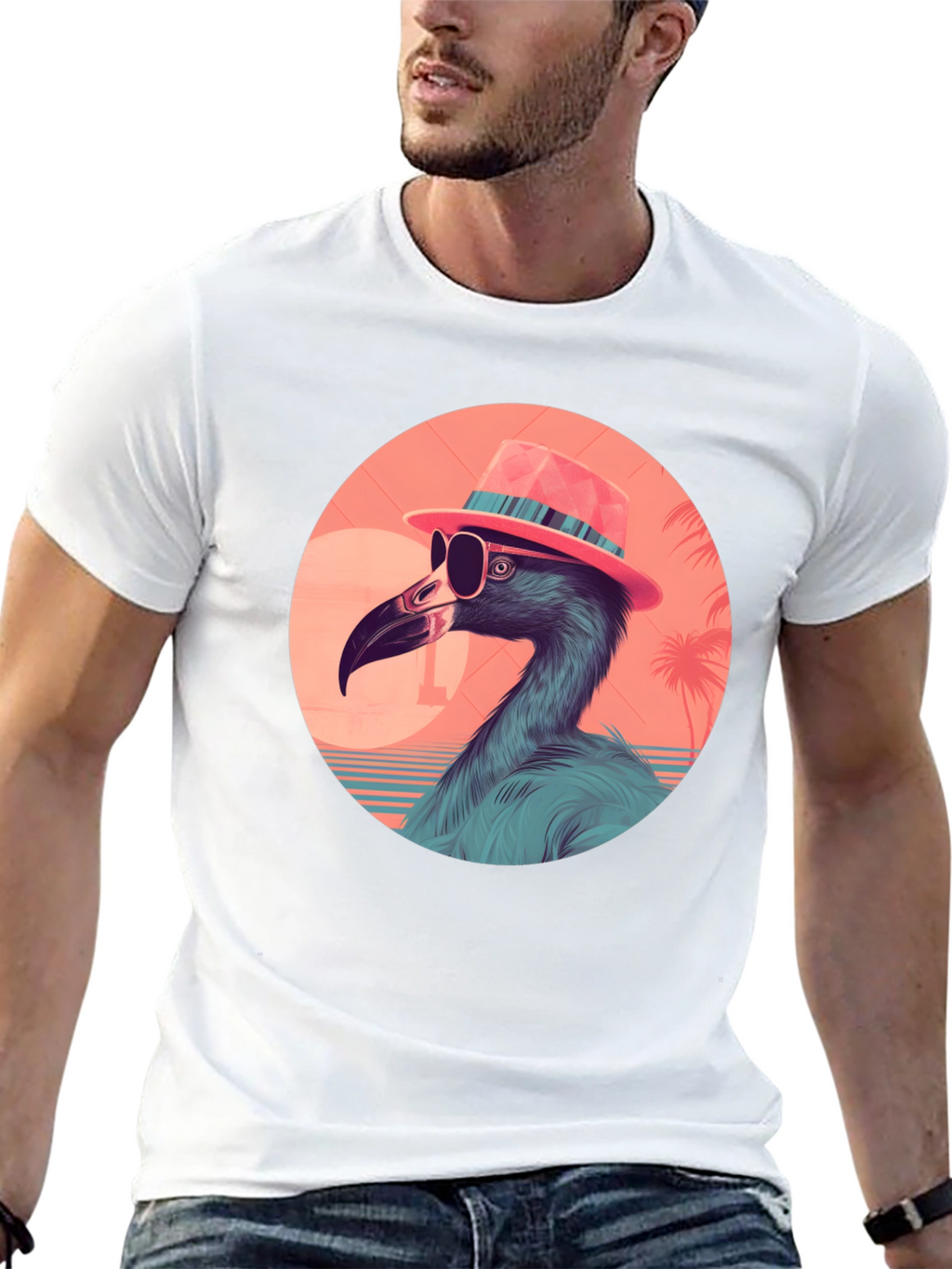 Cool Flamingo Graphic Tee