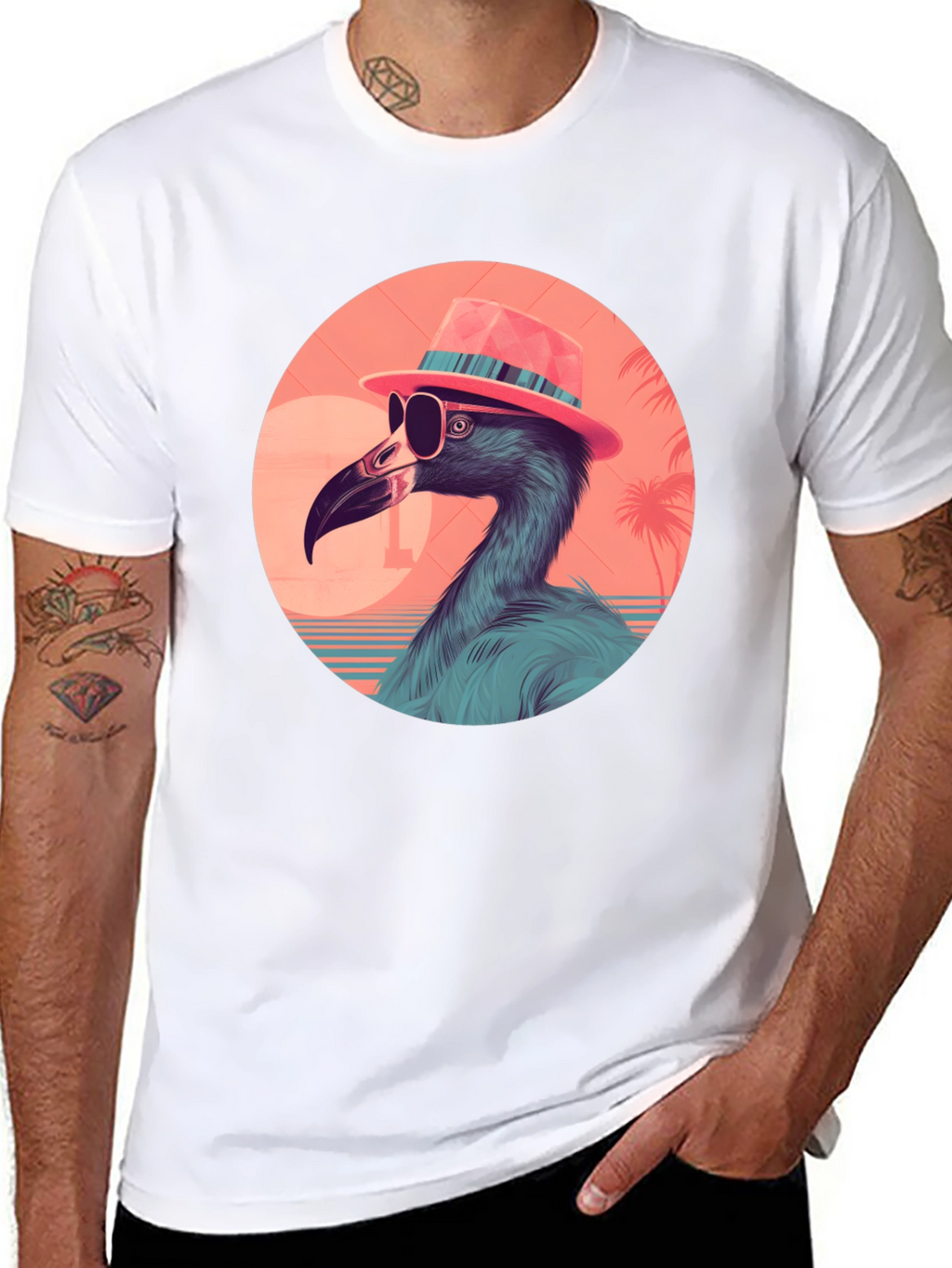 Cool Flamingo Graphic Tee