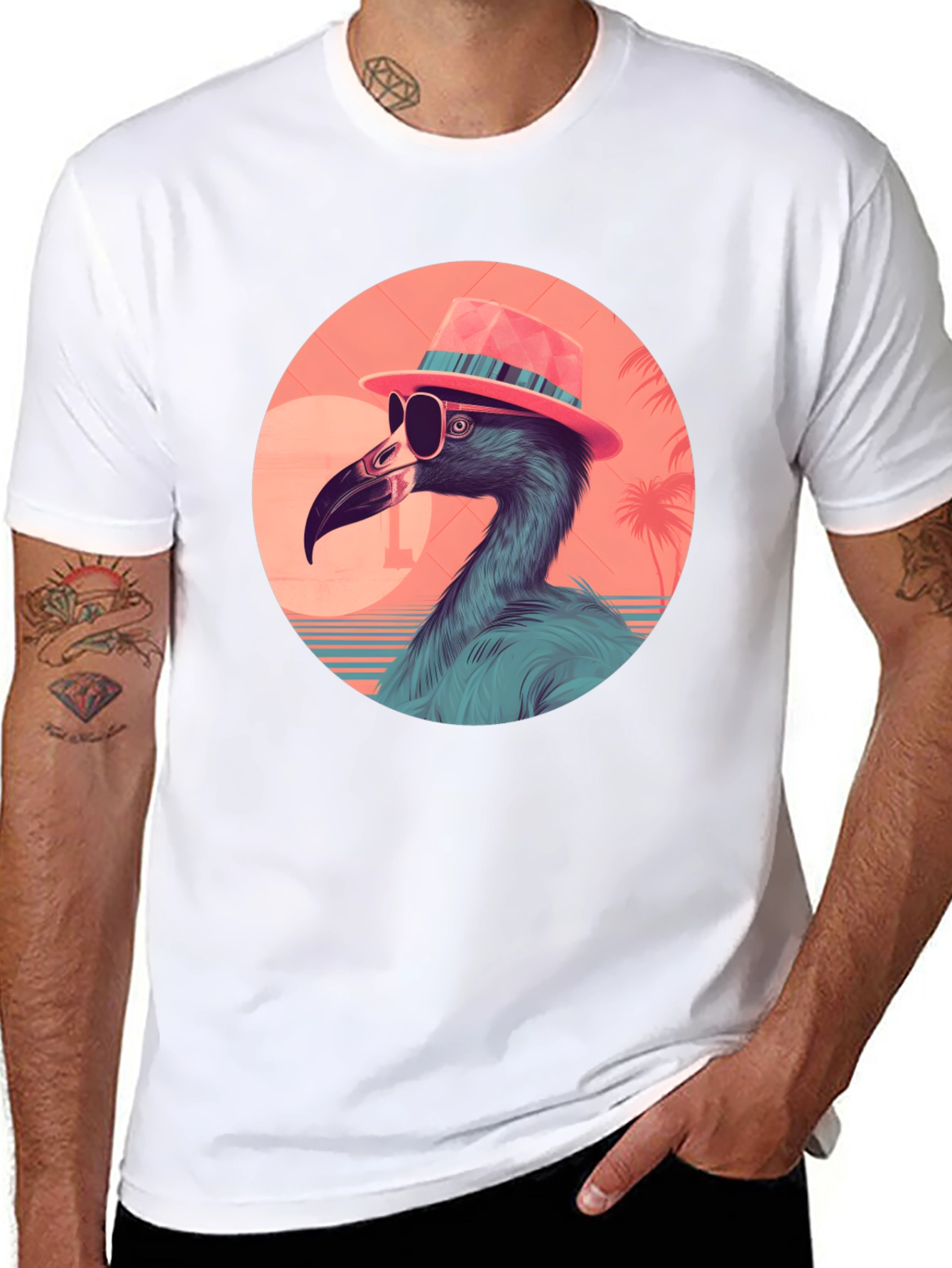 Cool Flamingo Graphic Tee