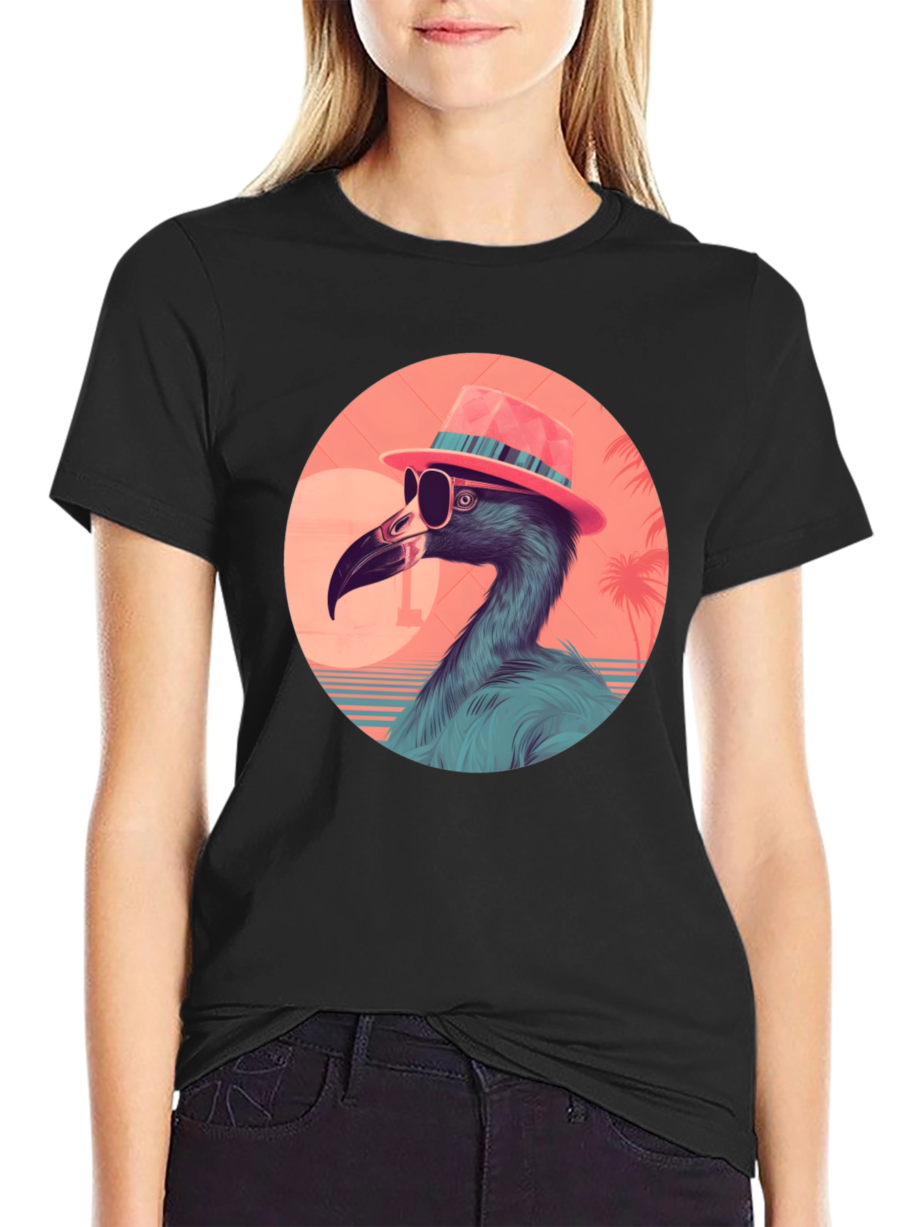 Cool Flamingo Graphic Tee