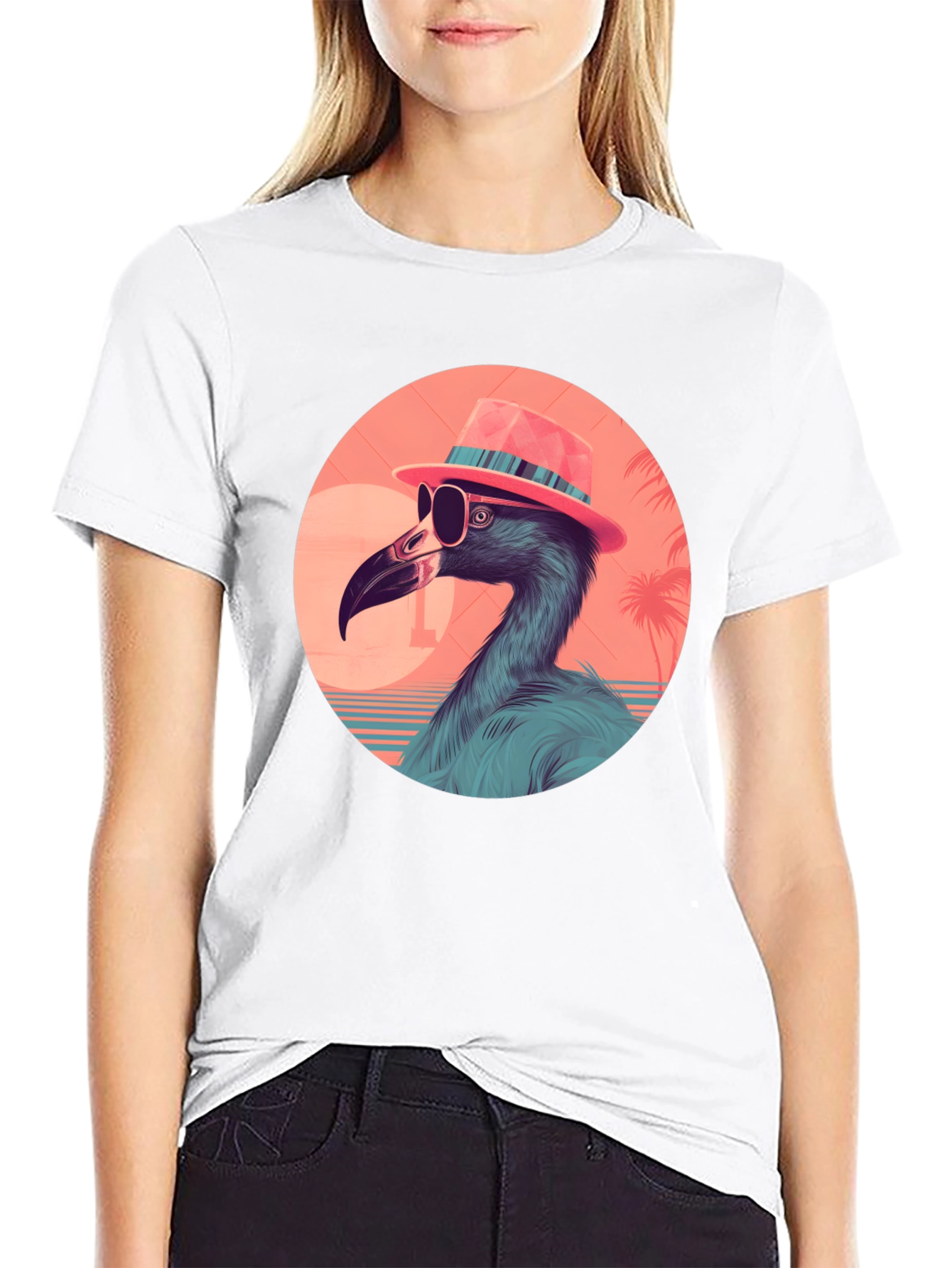 Cool Flamingo Graphic Tee