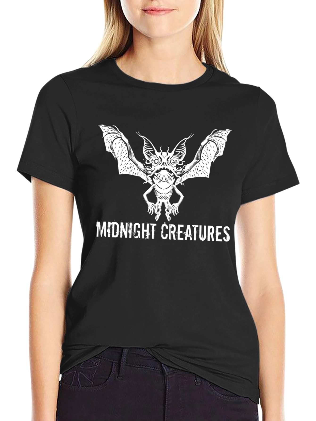Midnight Creatures Graphic Tee - Black