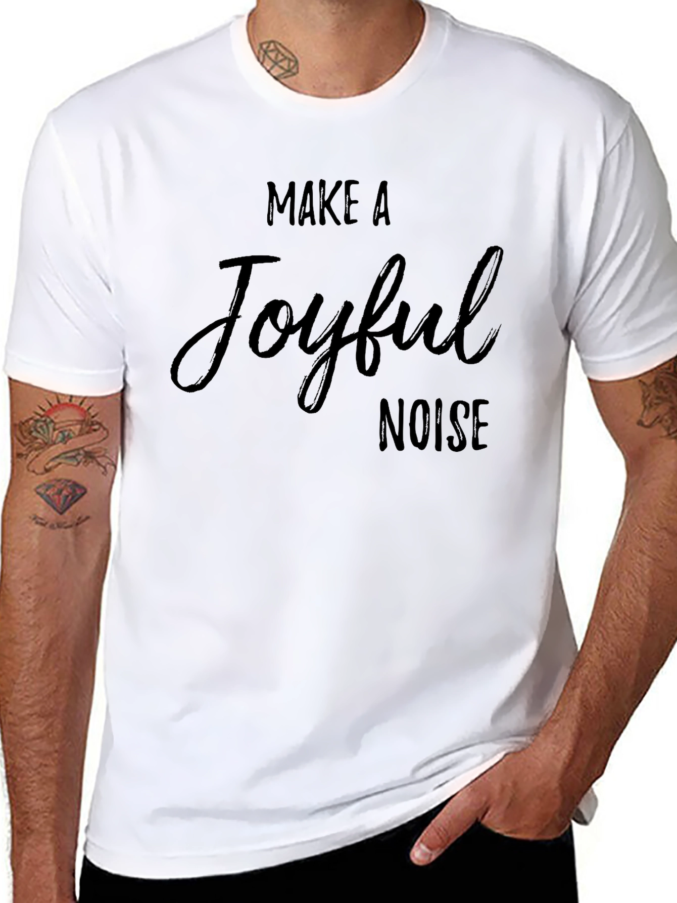 Joyful Noise Graphic Tee - Mens Black T-Shirt