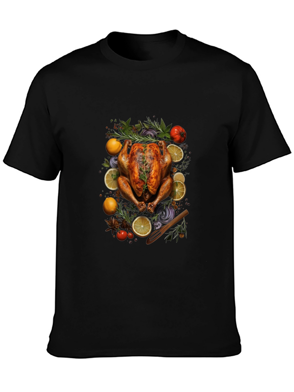 Thanksgiving Feast Black T-Shirt