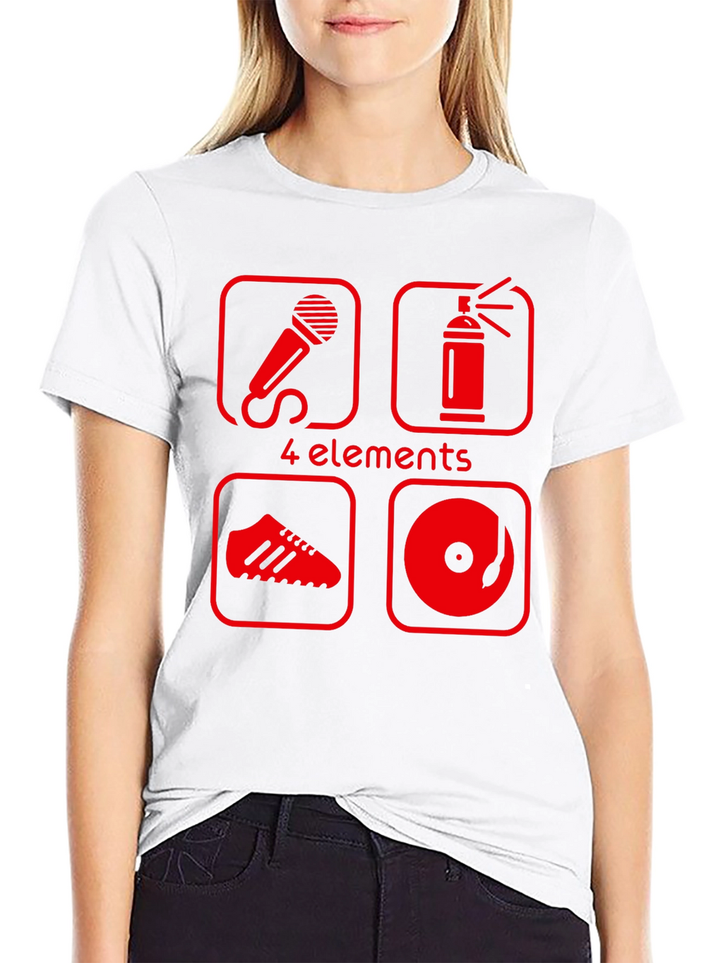 4 Elements Hip Hop T-Shirt - Black