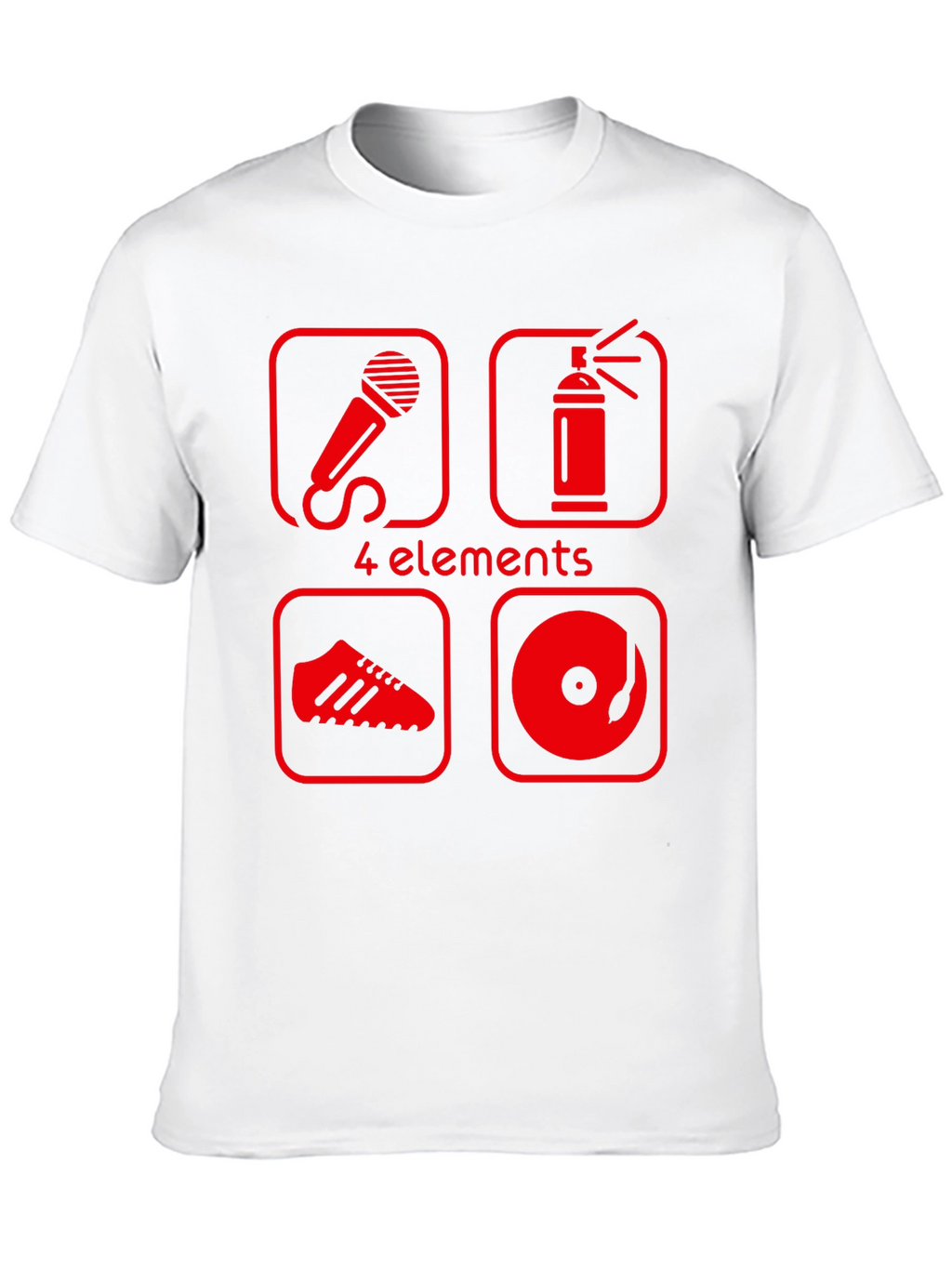 4 Elements Hip Hop T-Shirt - Black