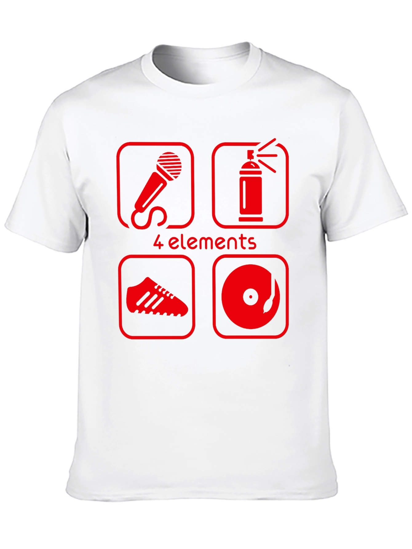 4 Elements Hip Hop T-Shirt - Black