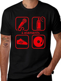 4 Elements Hip Hop T-Shirt - Black