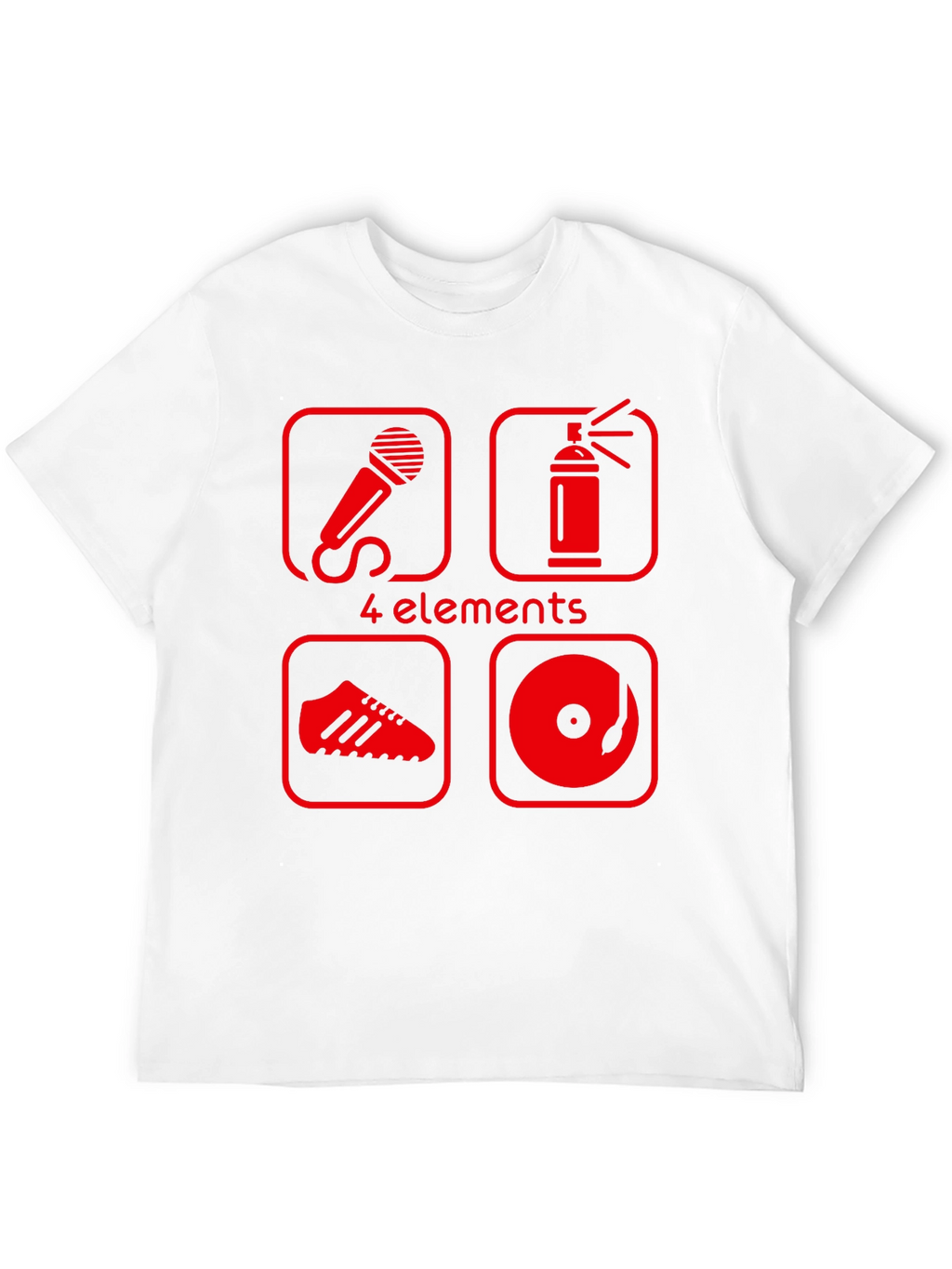4 Elements Hip Hop T-Shirt - Black