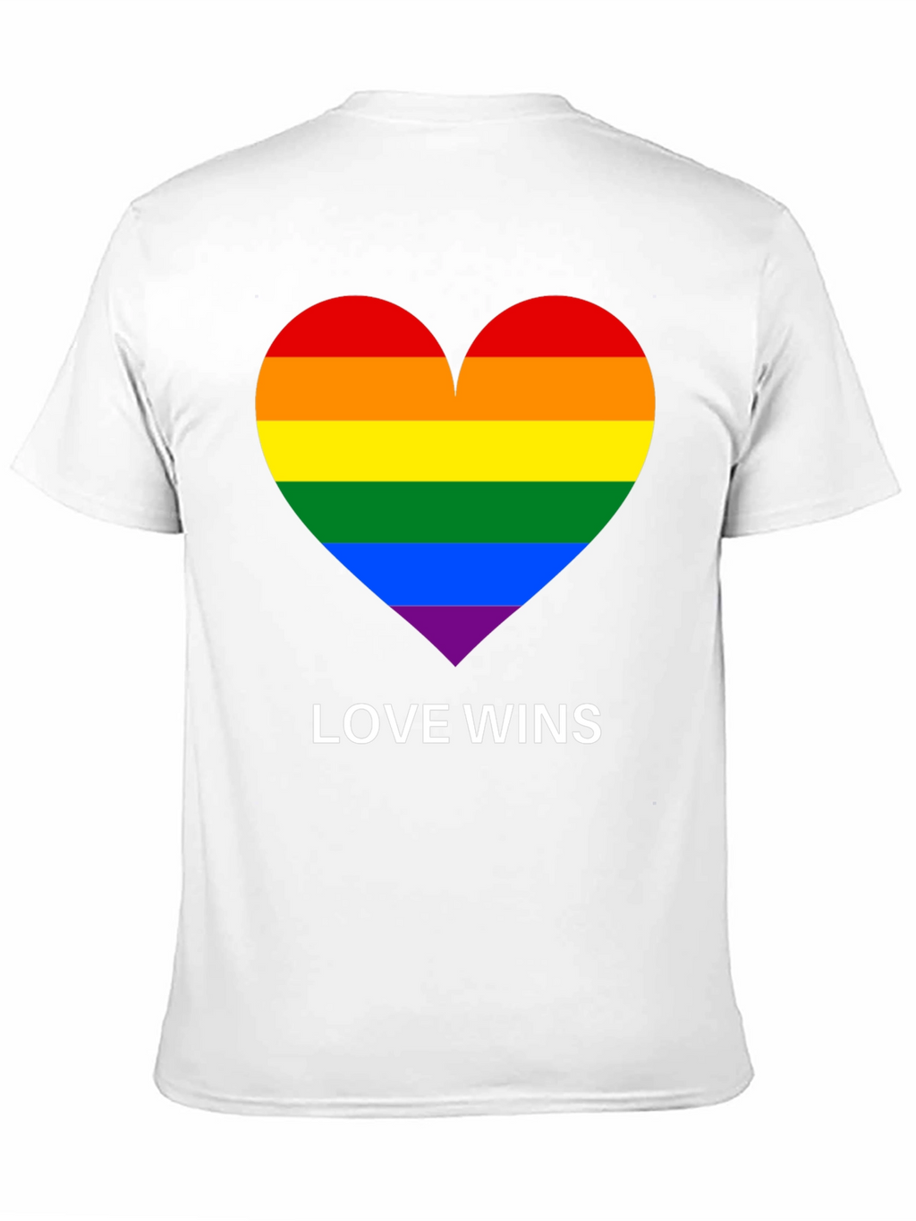 Love Wins Pride Rainbow Heart T-Shirt