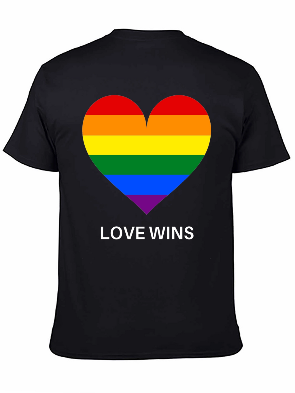 Love Wins Pride Rainbow Heart T-Shirt