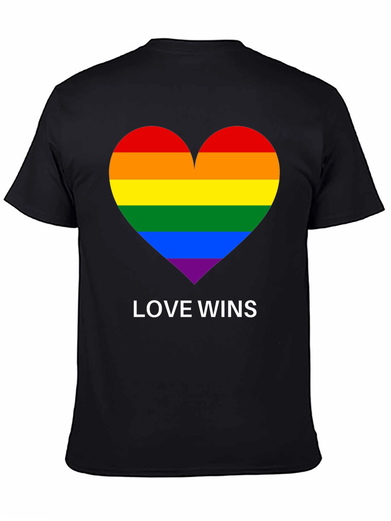 Love Wins Pride Rainbow Heart T-Shirt