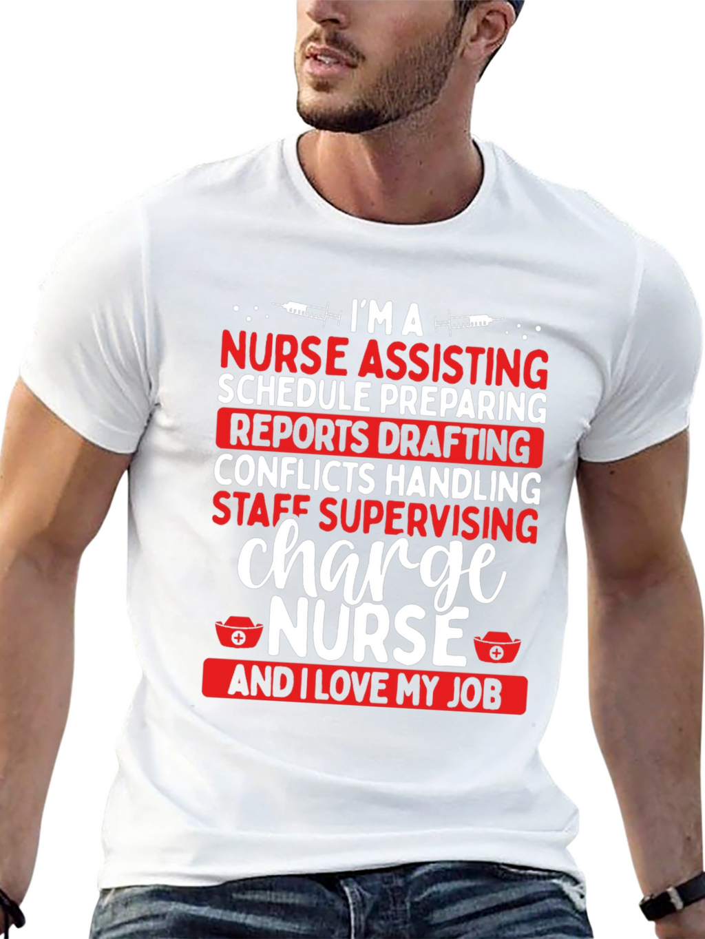 Charge Nurse T-Shirt - I Love My Job Tee