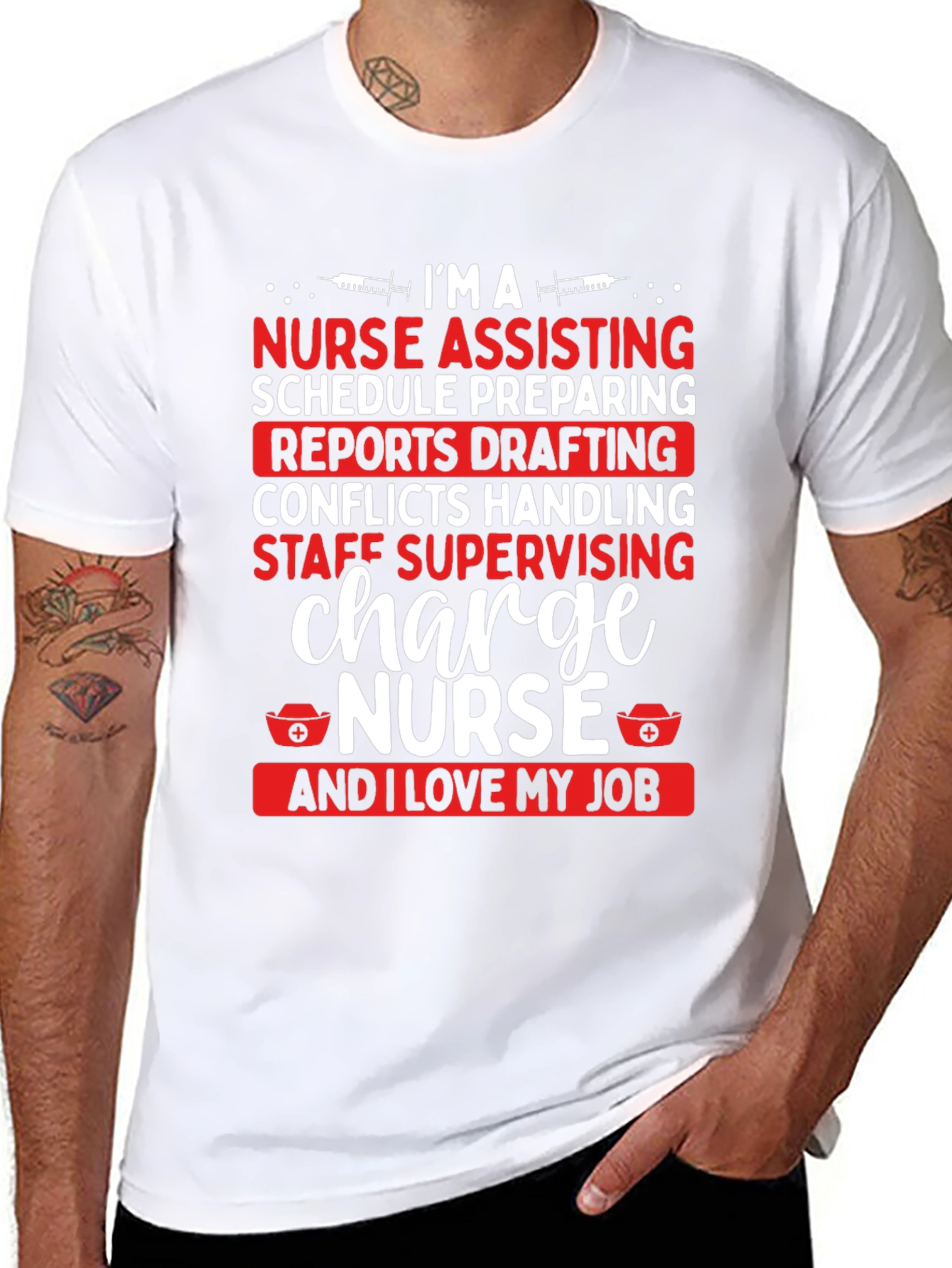 Charge Nurse T-Shirt - I Love My Job Tee