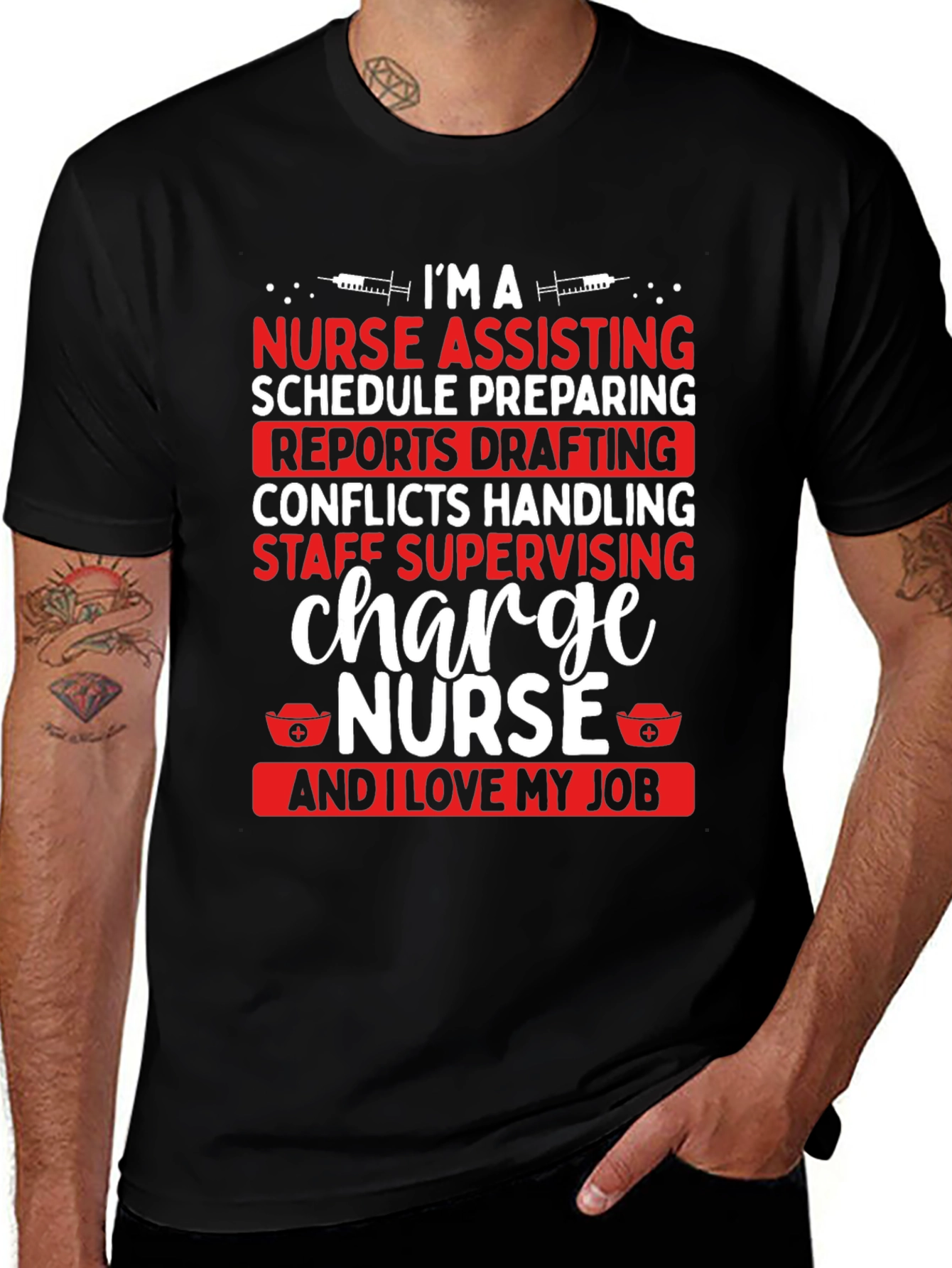 Charge Nurse T-Shirt - I Love My Job Tee