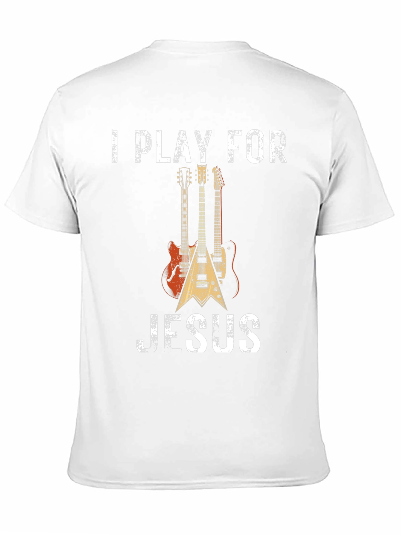 I Play for Jesus T-Shirt: Guitar Christian Apparel
