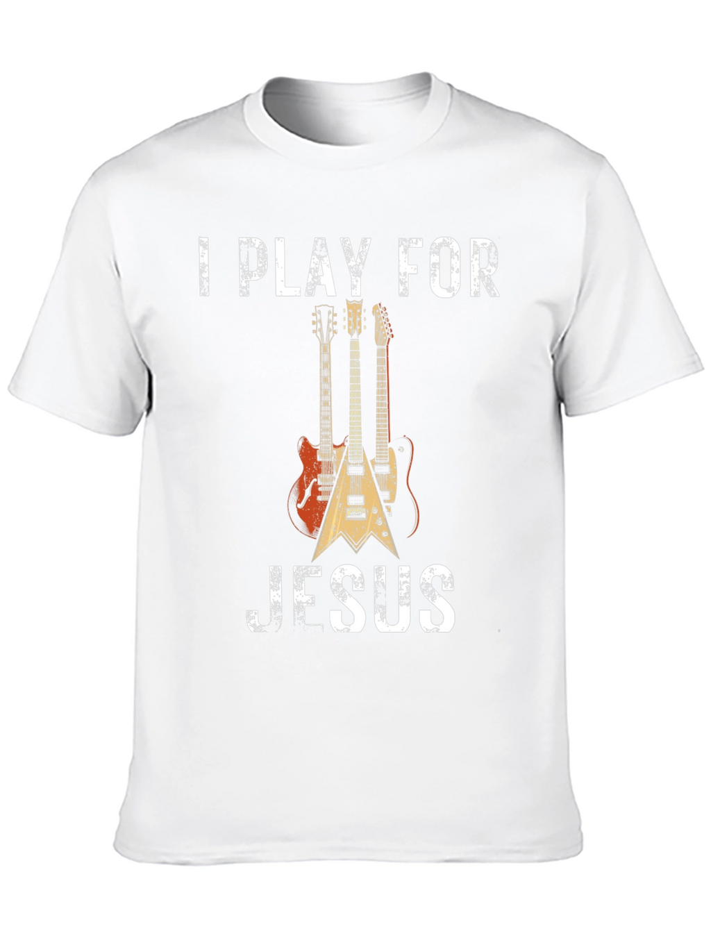 I Play for Jesus T-Shirt: Guitar Christian Apparel