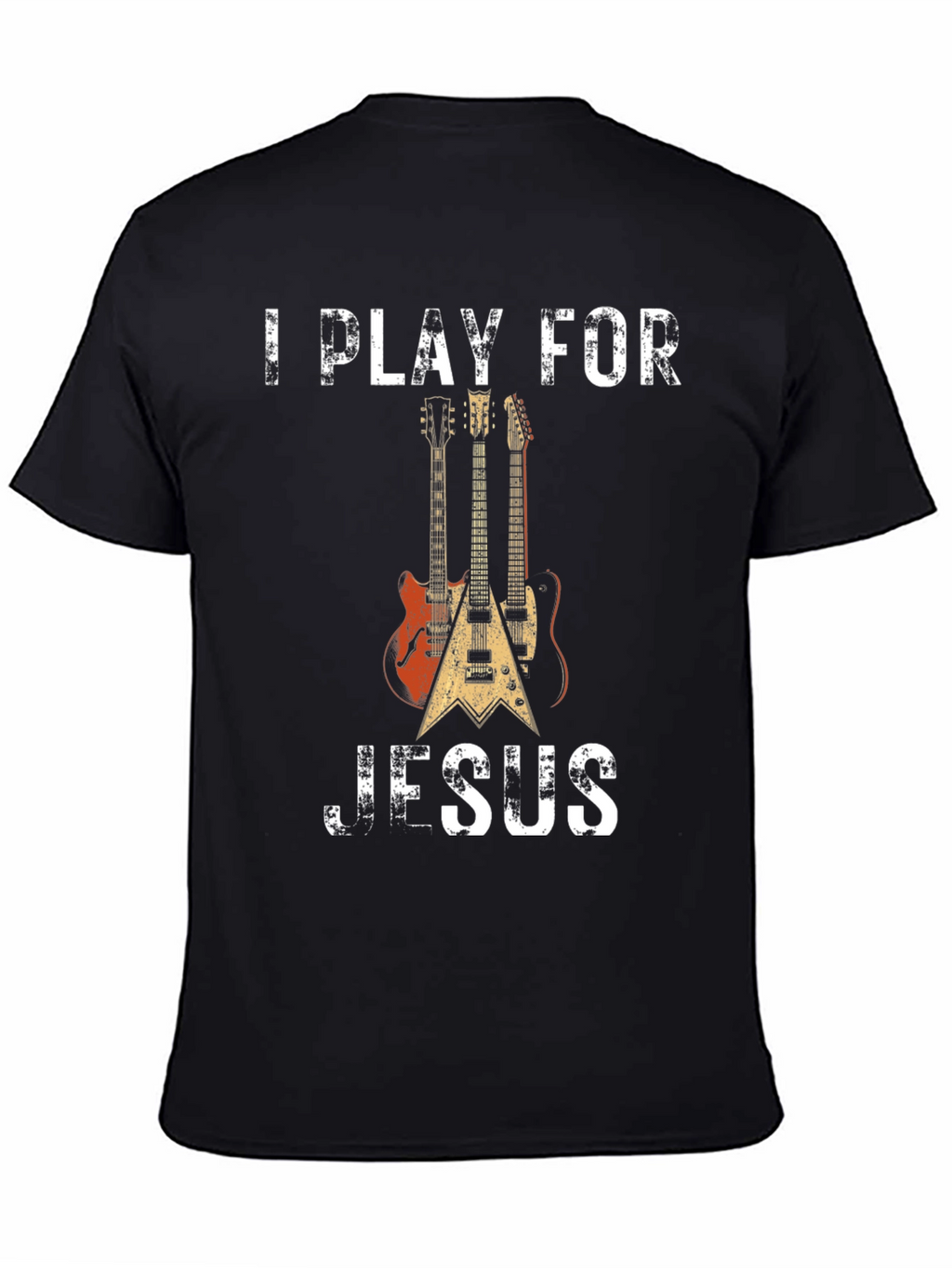 I Play for Jesus T-Shirt: Guitar Christian Apparel