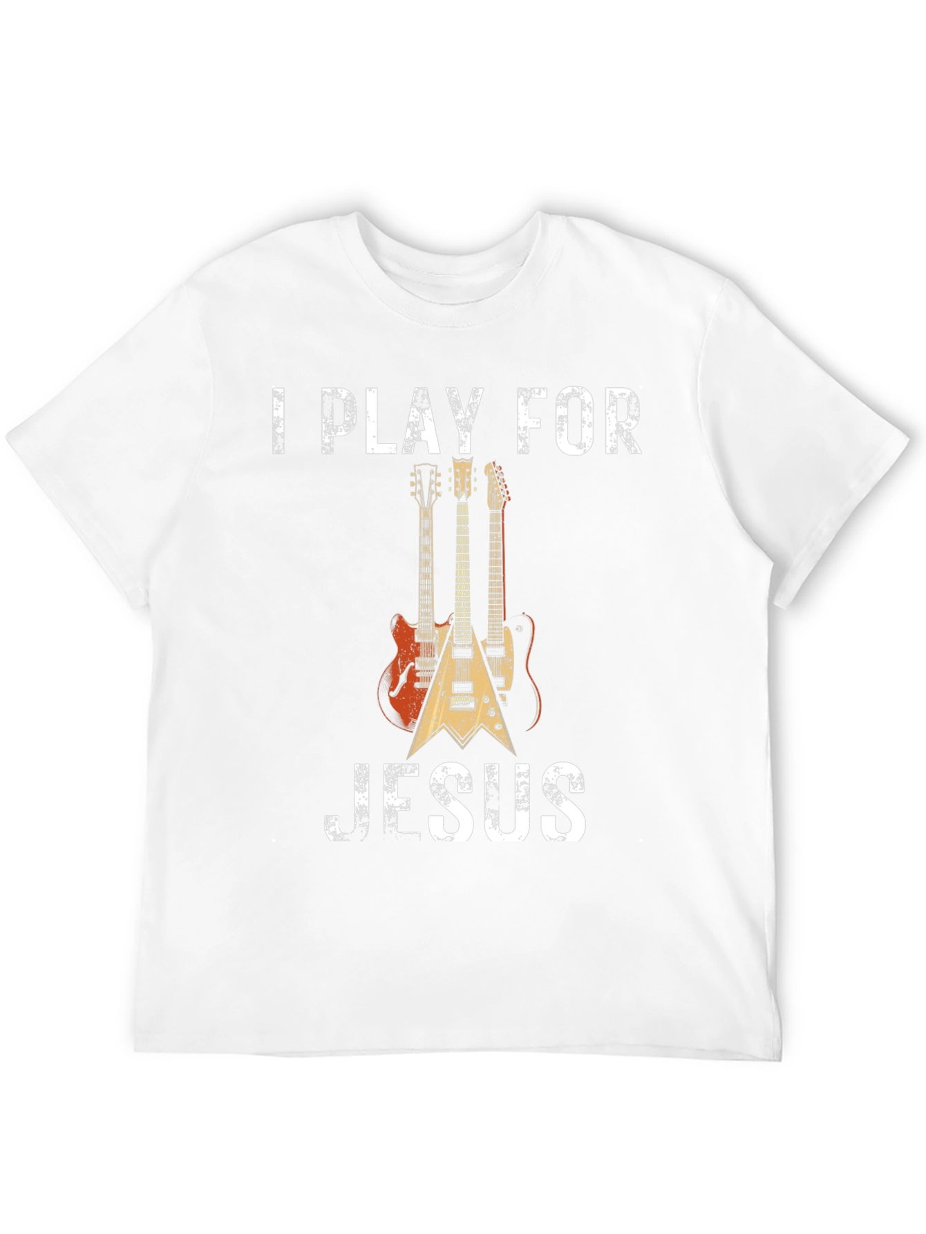 I Play for Jesus T-Shirt: Guitar Christian Apparel