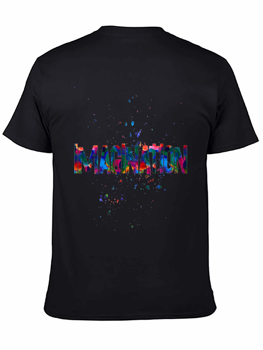 Imagination Splash Black T-Shirt